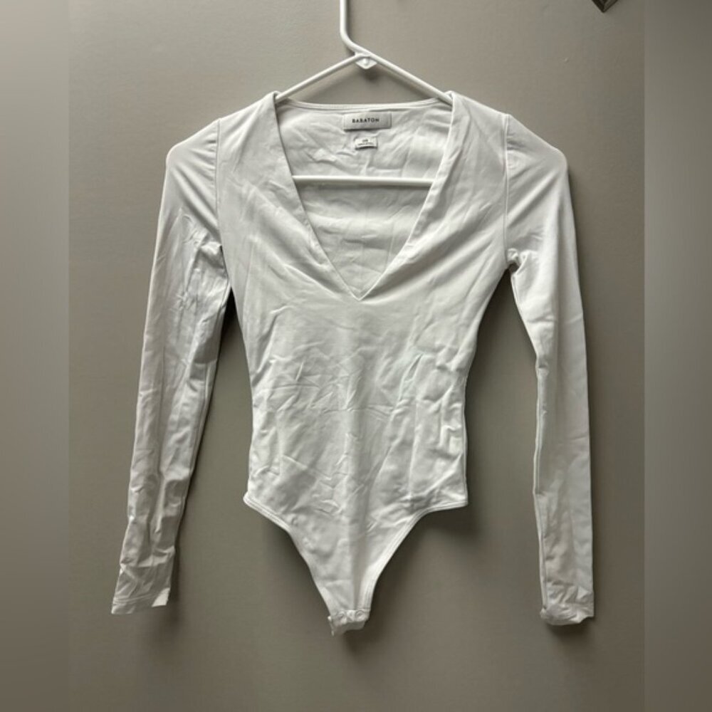 Babaton Contour V Neck Long Sleeve Bodysuit